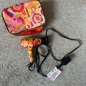 Amika Mighty Mini Hair Dryer in travel case